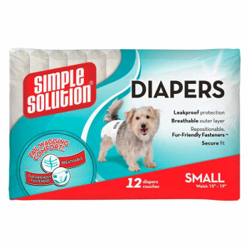Simple Solution Disposable Diapers Small - гигиенические подкладки для собак малые, 12шт