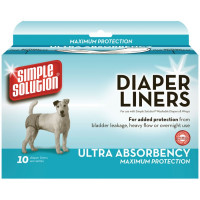 Simple Solution Disposable Diaper Liners - Heavy Flow - гігієнічні прокладки для тварин Сімпл Солюшн 10 шт (ss10607)