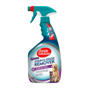 Simple Solution Stain & Odor Remover Floral Fresh Scent – универсальное средство с цветочным ароматом для нейтрализации запахов и удаления пятен от жизнедеятельности животных, 945мл