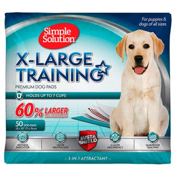 Simple Solution X-LARGE training pads – влагопоглощающие пеленки для собак экстра большие 71x76см, 50 шт