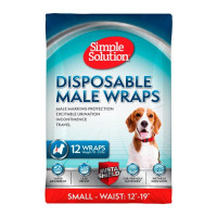 Simple Solution Disposable Male Wrap Small – гигиеническая подкладка-протектор для кобелей малая, 12 шт