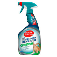 Simple Solution Cat Stain & Odor Remover - cпрей Симпл Солюшн для нейтрализации запахов и удаления пятен от жизнедеятельности котов 945 мл (ss10627)