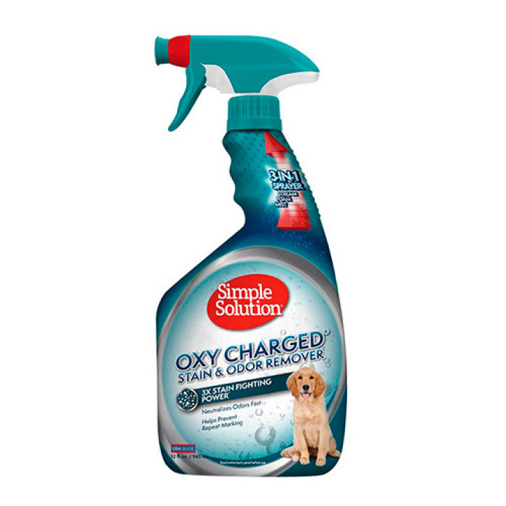 Simple Solution Oxy Charged Stain & Odor Remover - cпрей Симпл Солюшн для нейтрализации запахов и пятен c кислородом 945 мл (ss14715)