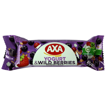 Батончик АХА зі смаком йогурту та лісовими ягодами 25г