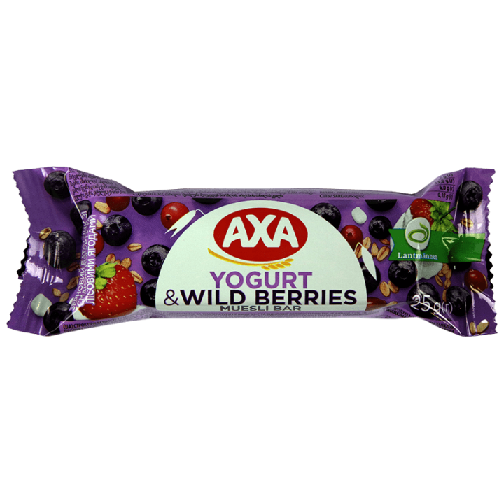 Батончик АХА зі смаком йогурту та лісовими ягодами 25г