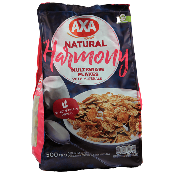 Пластівці АХА гармонія зернові натуральні 500 г