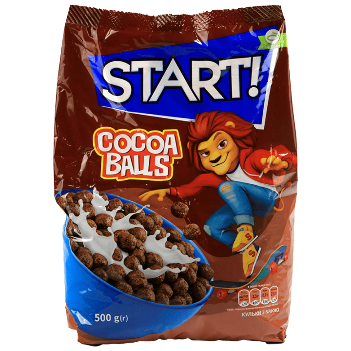 Сухий сніданок START! Кульки з какао 500г