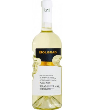 Вино Bolgrad Traminer Select біле напівсолодке 0,75 л