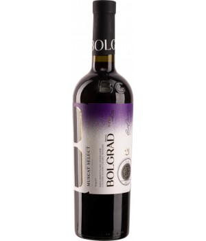 Вино Bolgrad Muscat Select красное полусладкое 0,75 л