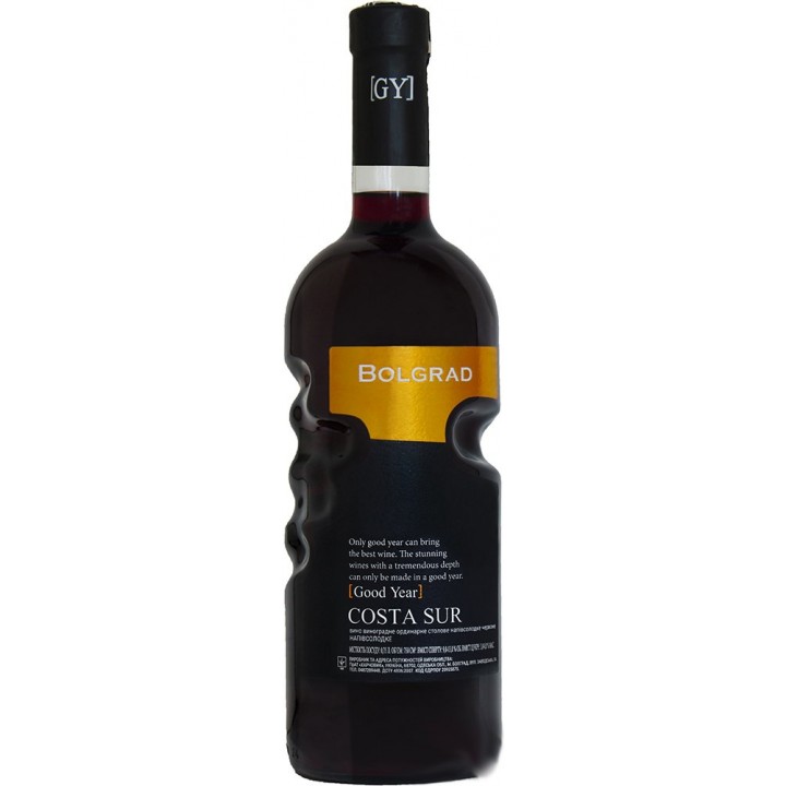 Вино Bolgrad Costa Sur красное полусладкое 0,75 л