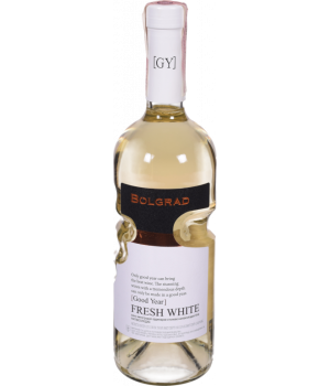Вино Bolgrad Fresh White біле напівсолодке 0,75 л