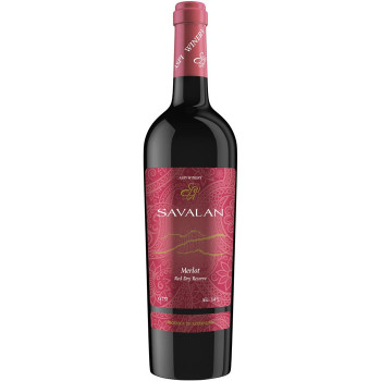 Вино Savalan Merlot Reserve красное сухое 0,75 л