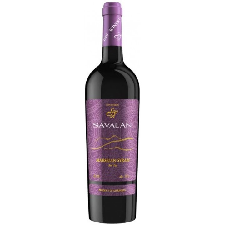 Вино Savalan Marselan-Syrah червоне сухе 0,75 л