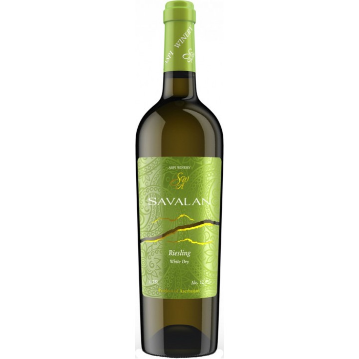 Вино Savalan Riesling біле сухе 0,75 л