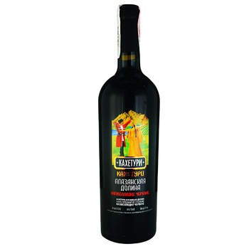 Вино "Кахетури" Алазанская долина красное полусладкое 0,75л (4820236720048)