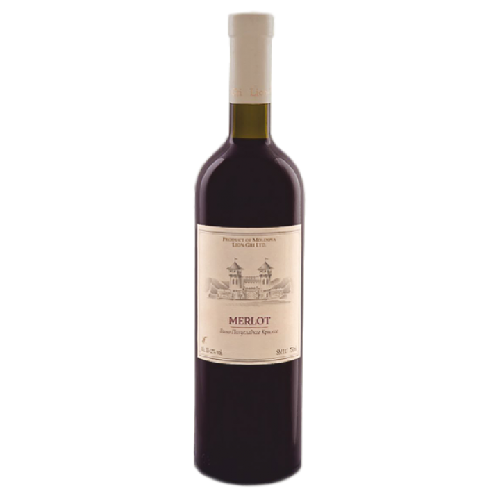 Вино Lion-Gri Merlot красное сухое 0,75л 12% (4840325009724)