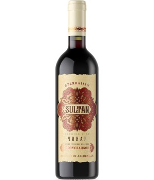 Вино "Султан" Чинар червоне напівсолодке 0,75л 14% (4760019803073)