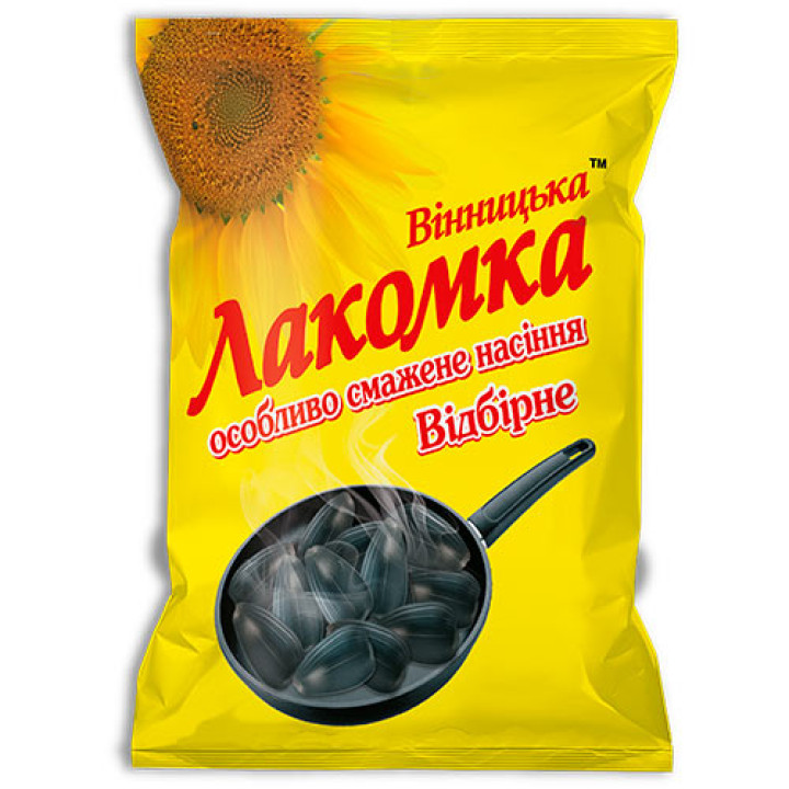 Насіння соняшника Вінницька лакомка смажене, 60 г (4820106160202)