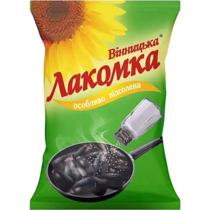 Насіння соняшника Вінницька лакомка обсмажене солоне 50 г (4820284500043)