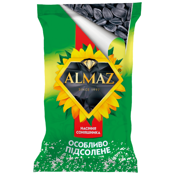 Насіння Almaz смажене солоне, 150 г (4820106160615)