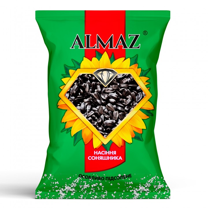 Насіння Almaz смажене солоне, 80 г (4820106160165)