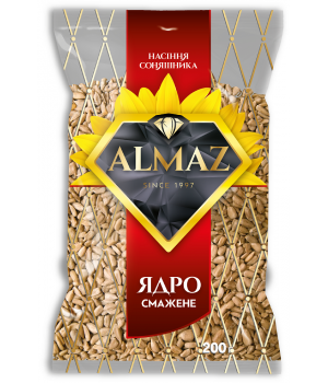 Ядро насіння соняшника Almaz смажене, 100 г (4820106160400)