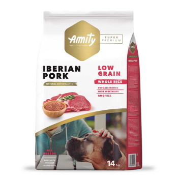 AMITY Super Premium Iberian Pork - сухий корм для дорослих собак, з іберійською свининою, 14 кг