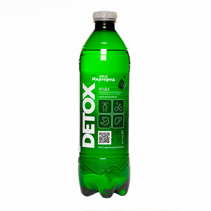 Вода мінеральна сильногазована Aqua Миргород Detox 0,5л