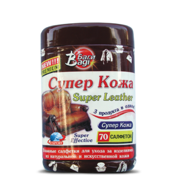 Влажные салфетки Bagi Супер кожа 70 шт. (7290003395347)