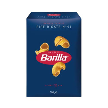 Макарони Піпе Рігате №91 BARILLA 500г