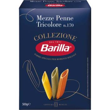 Макароны Медзе пене трехцветные BARILLA 500г