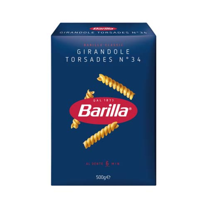 Макарони Торсадес/Джирандоле №34 BARILLA 500г