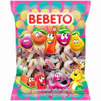 Жувальні цукерки Bebeto Черв'ячки Кола 1 кг (8600146013372)