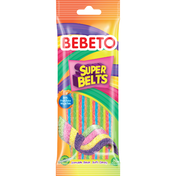 Конфеты жевательные Bebeto "Супер белтс. Фруктовый микс" 75 г (8690146102458)