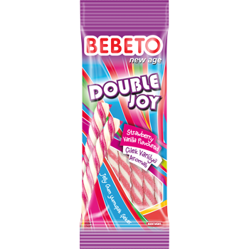 Конфеты жевательные Bebeto "Двойная радость. Клубника-ваниль" 75 г (8690146134497)