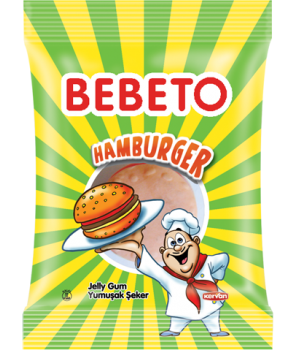 Конфеты жевательные Bebeto "Фаст фуд. Гамбургер" 30 г (8690146655718)