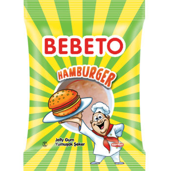 Конфеты жевательные Bebeto "Фаст фуд. Гамбургер" 30 г (8690146655718)
