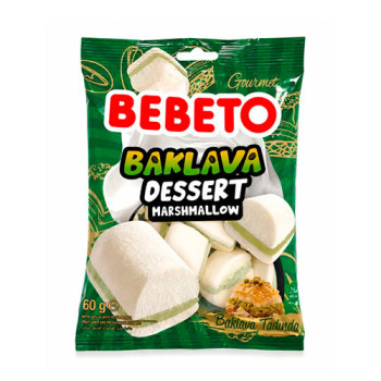 Конфеты-маршмеллоу Bebeto «Пахлава с фисташками» 60 г (8690146101284)