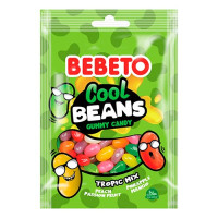 Конфеты жевательные Bebeto "Крутые Бобы. Тропическое ассорти" 30 г (8690146191056)