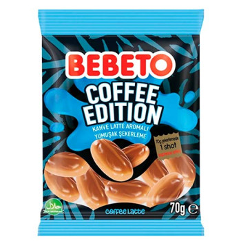 Жувальні цукерки Bebeto Coffee Edition Лате 70 г (8690146191704)