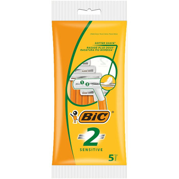 Станок одноразовый BIC 2 Sensitive 5 шт. (3086126674704)