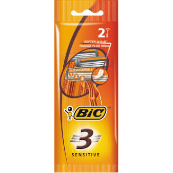 Станок одноразовый BIC 3 Sensitive 2 шт. (3086123221673)