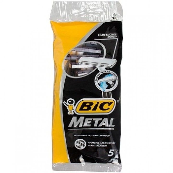 Станок BIC Metal без сменных картриджей 5 шт. (3086125705416)