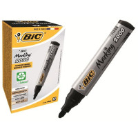 Маркер перманентный BIC 2000 ECO черный 12 шт. (3086129999699)
