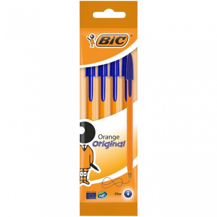 Ручки кулькові BIC Orange сині 20 шт. (3086121601217)