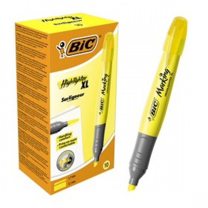 Текстовиділяч BIC Highlighter XL жовтий 12 шт. (3086123247161)