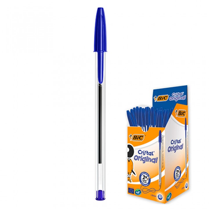 Ручка шариковая BIC Cristal синяя 1 шт. (3086123001060)