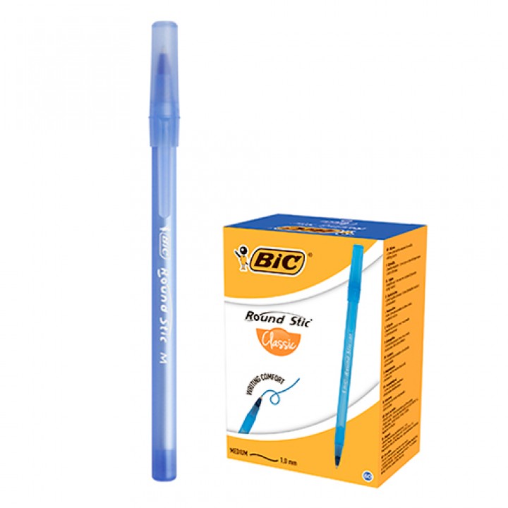 Ручка шариковая BIC Round Stic синяя 1 шт. (3086123442788)