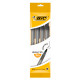 Ручка кулькова BIC Round Stic чорна 4 шт (3086123466135)