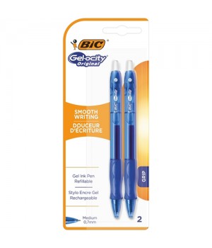 Ручка шариковая BIC Gelocity Orange синяя 2 шт. (3086123537422)